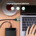 Переходник UGREEN US270-50283, Type C (M) to USB-A 3.0 (F), 5 Gb/s, металлический, серый(#6)