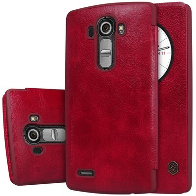 Кожаный чехол Nillkin Qin Leather Case Red для LG G4(3)