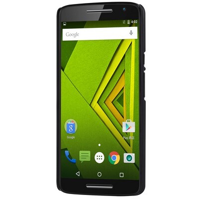 Пластиковый чехол с пленкой Nillkin Super Frosted Shield Black для Motorola Moto X Play(2)