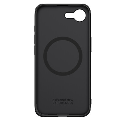 Пластиковый чехол с пластиной Magsafe Nillkin Super Frosted Shield Pro Magnetic Case Черный для Apple iPhone 16e(3)