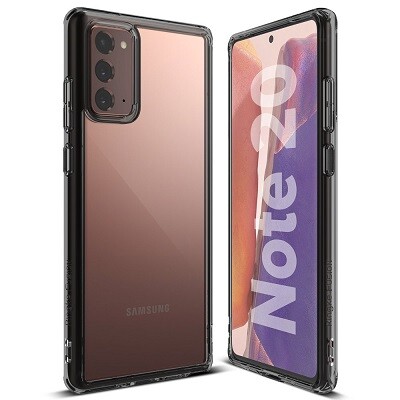 Чехол бампер Ringke Fusion Series прозрачно-черный для Samsung Galaxy Note 20(3)