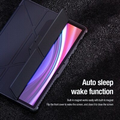 Защитный чехол Nillkin Bumper Leather Case Pro Multi-angle Черный для Samsung Galaxy Tab S9 Plus 5G(8)