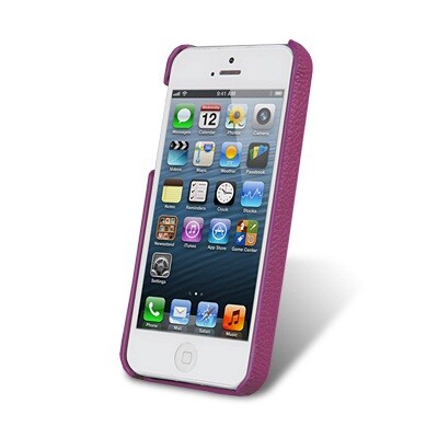 Кожаный чехол накладка Melkco Snap Cover Purple для Apple iPhone 5/5s/SE(3)