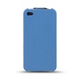 Кожаный чехол Melkco Leather Case Blue LC для Apple iPhone 4/4S(#2)
