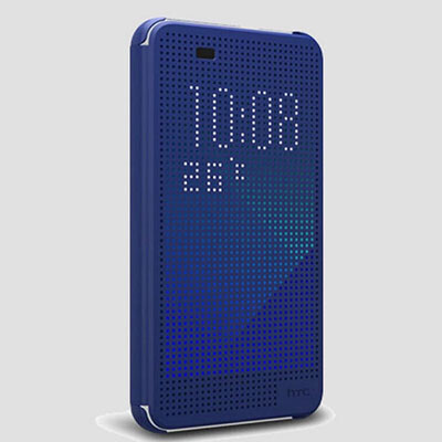 Полиуретановый чехол Dot View Case Blue для HTC Desire EYE(1)