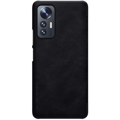 Кожаный чехол Nillkin Qin Leather Case Черный для Xiaomi 12 Lite(2)