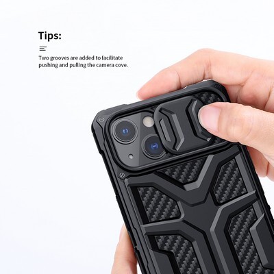 Противоударная-накладка Nillkin Adventurer Case Черная для Apple iPhone 13(8)