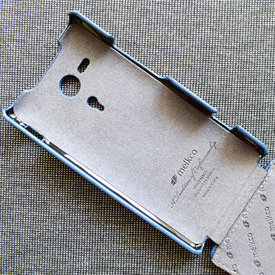 Кожаный чехол Melkco Leather Case Dark Blue LC для Sony Xperia SP M35i(4)