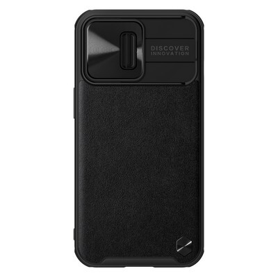 Силиконовая накладка Nillkin CamShield Leather Case Черная для Apple iPhone 13 Pro(1)
