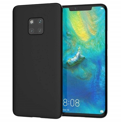 Силиконовый чехол TPU Matte Case 1mm черный для Huawei Mate 20(1)