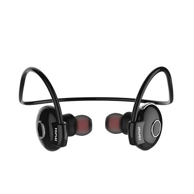 Беспроводные Bluetooth наушники Awei A845BL черные(2)