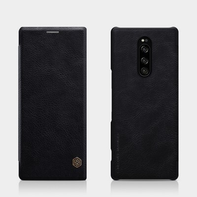 Кожаный чехол Nillkin Qin Leather Case Черный для Sony Xperia 1(4)