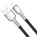 Кабель Baseus CALJK-01 Cafule Series Metal Data Cable USB to Lightning 2.4A 0.25m черный(#3)