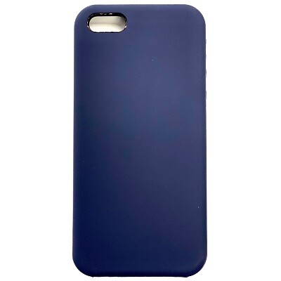 Силиконовый чехол Liquid Silicone Case темно-синий для Apple iPhone 5/5s/SE(1)