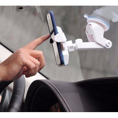 Универсальный автомобильный держатель HOCO CA2 на стекло или торпеду(7)