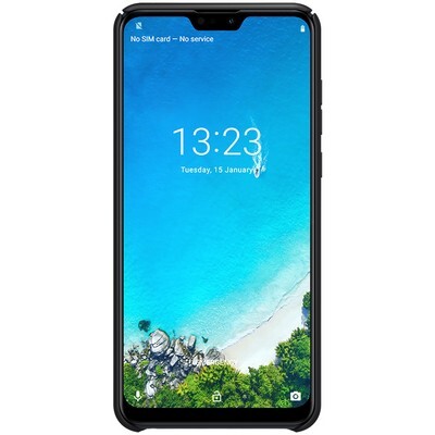 Пластиковый чехол с подставкой Nillkin Super Frosted Shield Черный для Asus Zenfone Max Pro M2 ZB631KL(2)