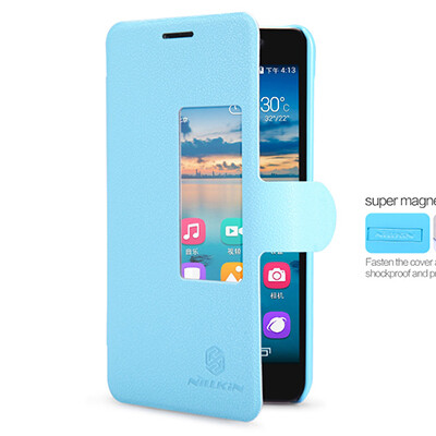 Полиуретановый чехол Nillkin Fresh Series Blue для Huawei Honor 6(1)
