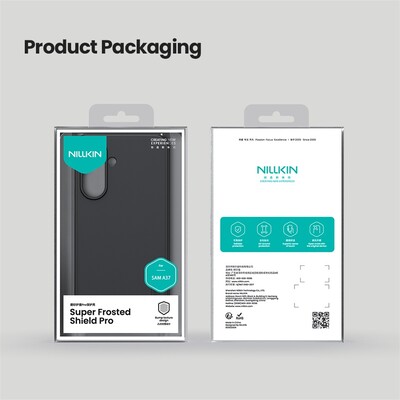 Пластиковый чехол Nillkin Super Frosted Shield Pro черный для Samsung Galaxy A37(9)