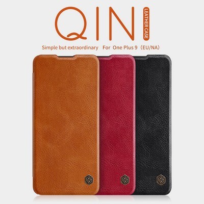 Кожаный чехол Nillkin Qin Leather Case Черный для OnePlus 9(5)