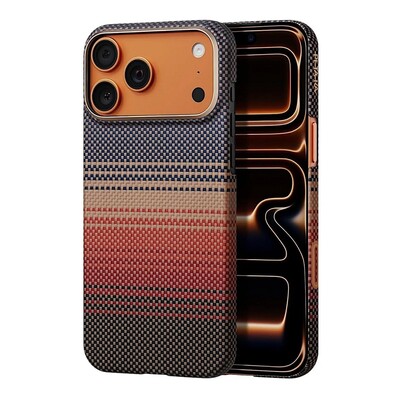 Кевларовый чехол с Magsafe Pitaka Ultra-Slim Sunset PitaTap (KI1702SPM) для Apple iPhone 17 Pro Max(3)