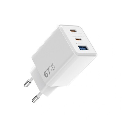 Зарядное устройство WiWU Cube 67W 2C+A GaN Fast Charger Wi-G026(1)