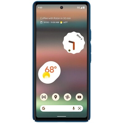 Пластиковый чехол с подставкой Nillkin Super Frosted Shield Синий для Google Pixel 6a(2)