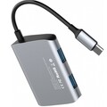 USB-хаб Baseus Enjoyment series Type-C to 2 x USB 2.0+USB 3.0 HUB Adapter Gray (CATSX-A0G)(#1)