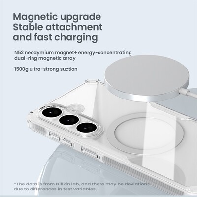 Силиконовый чехол Nillkin Nature TPU Pro Magnetic Case прозрачный для Samsung Galaxy S26 Plus(9)