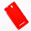Силиконовый чехол Becolor Red Mat для Sony Xperia C3 S55t(#2)
