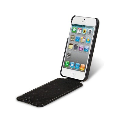 Кожаный чехол книга Melkco Leather Case Black LC для Apple iPhone 5/5s/SE(2)