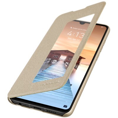 Полиуретановый чехол книга Nillkin Sparkle Leather Case Черный для Huawei P30(3)