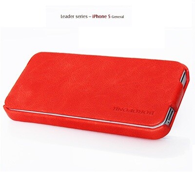 Кожаный чехол Borofone General Series Red для Apple iPhone 5/5s/SE(1)