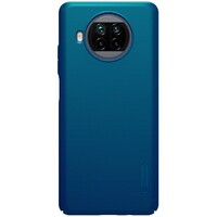 Пластиковый чехол с подставкой Nillkin Super Frosted Shield Синий для Xiaomi Mi10T Lite