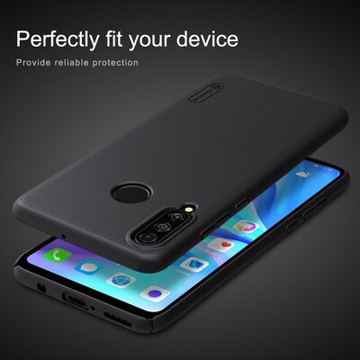 Пластиковый чехол с подставкой Nillkin Super Frosted Shield Золотой для Huawei P30 Lite(4)