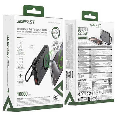 Беспроводной магнитный пауэрбанк Acefast M31 10000mAh (CCC)(8)