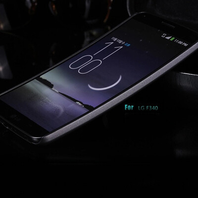 Пластиковый чехол Aixuan Hard Case Grey для LG Optimus G Flex(2)