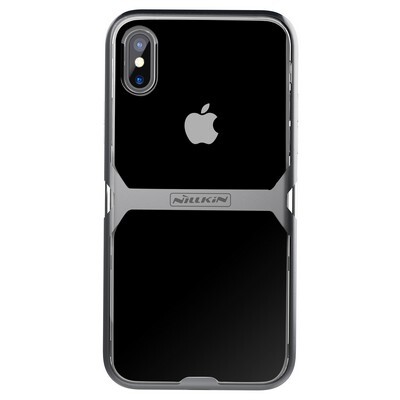 Чехол бампер Nillkin Crystal Series Серый для Apple iPhone Xs(1)