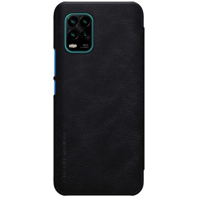 Кожаный чехол Nillkin Qin Leather Case Черный для Xiaomi Mi10 Youth 5G (Mi10 Lite 5G)(2)