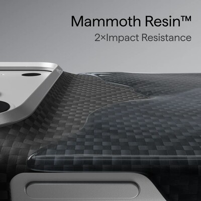 Кевларовый чехол с Magsafe Pitaka Edge Case Argyle Lava Black для Apple iPhone 18 Pro Max(7)