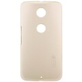 Пластиковый чехол с пленкой Nillkin Super Frosted Shield Gold для Motorola Nexus 6(#1)