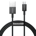 Кабель Baseus CAMYS-01 Superior Series Fast Charging Data Cable USB to Micro USB 2A 1m черный(#1)