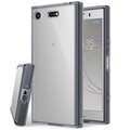 Чехол бампер Ringke Fusion Series Transparent/Grey для Sony Xperia XZ1 Compact(#1)