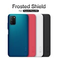 Пластиковый чехол с подставкой Nillkin Super Frosted Shield Синий для Xiaomi Poco M3(#5)
