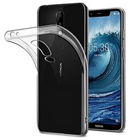 Силиконовый чехол TPU Case 0.6mm прозрачный для Nokia 5.1 Plus\ X5