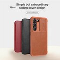 Кожаный чехол Nillkin Qin Pro Leather Case Красный для Samsung Galaxy S23(#7)