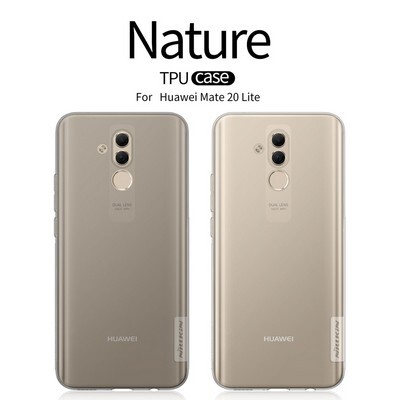 Силиконовый чехол Nillkin Nature TPU Case Серый для Huawei Mate 20 Lite(4)