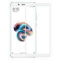 Противоударное защитное стекло с полным клеем Full Glue Screen Cover 0.3m белое для Xiaomi RedMi Note 5\ RedMi Note 5 Pro(#1)