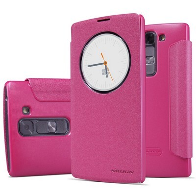 Полиуретановый чехол Nillkin Sparkle Leather Case Red для LG Magna H502(3)