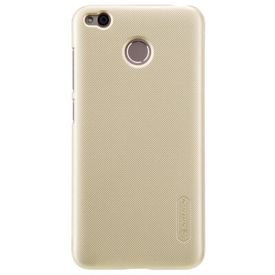 Пластиковый чехол с пленкой Nillkin Super Frosted Shield Gold для Xiaomi RedMi 4X(1)