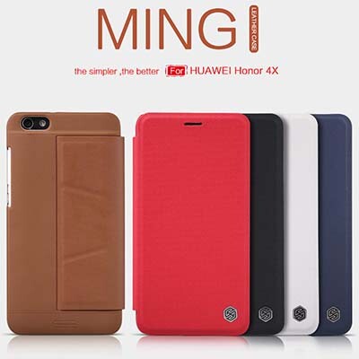 Полиуретановый чехол Nillkin Ming Series Black для Huawei Ascend Honor 4X(4)